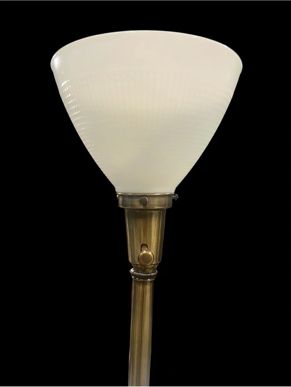 2 Vintage 1950s Rembrandt Brass & Green Enamel Hollywood Regency Table Lamps.